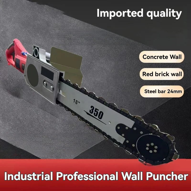 6500W Deep Cutting Concrete  Wall Cutting Machine Electric Chain Cutting Saw Diamond Stone Cutting Machine