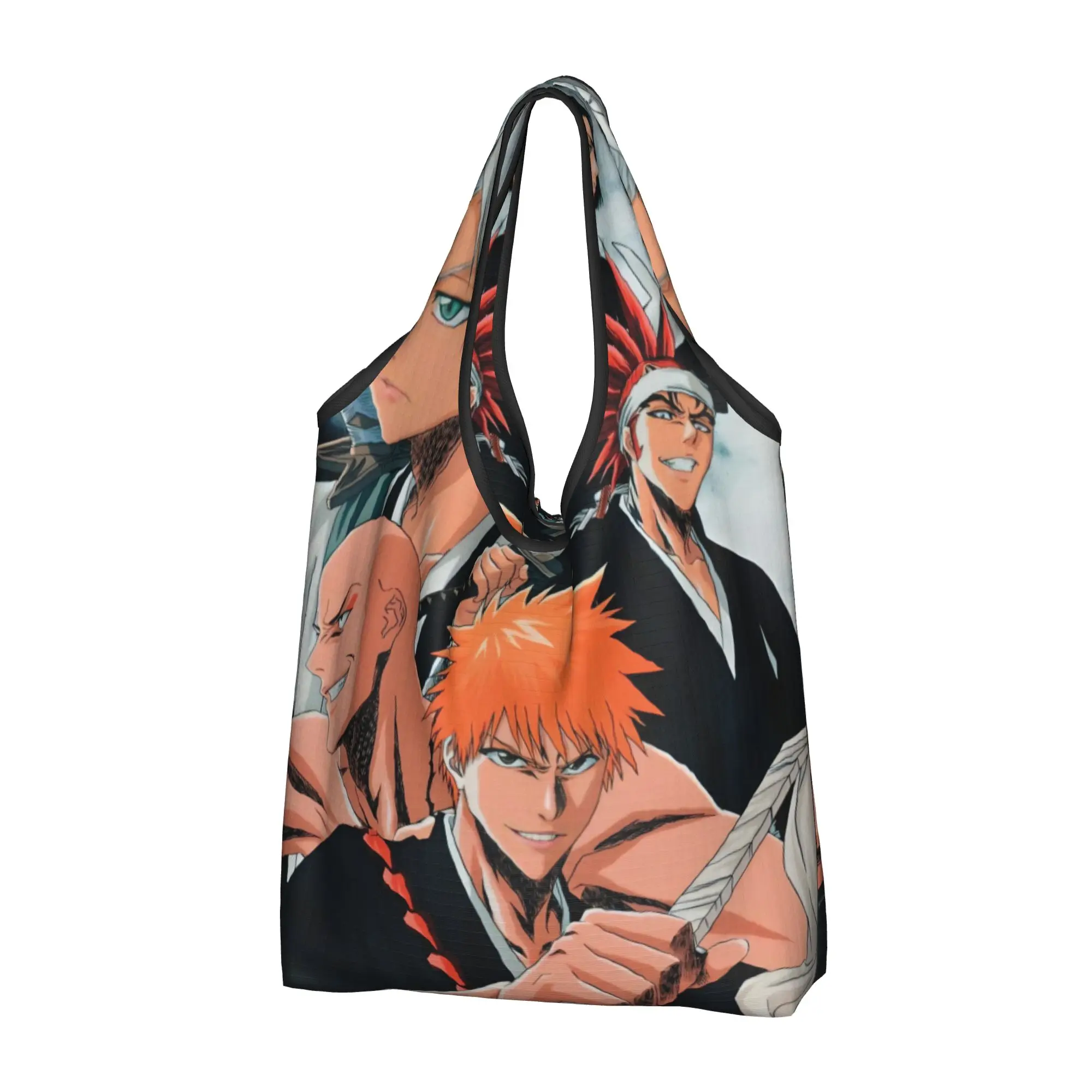 Funny Printing B-Bleaches Movie Epic Dynamic Tote Shopping Bag Portable Shopper Shoulder Classic Handbag