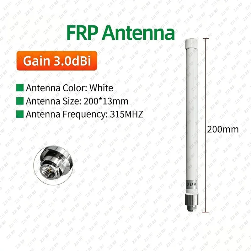HY-GL-SMA Omnidirectional FRP Antenna VHF Repeater Signal Transceiver High Gain LoRa Antenna IoT Antenna SMA-J