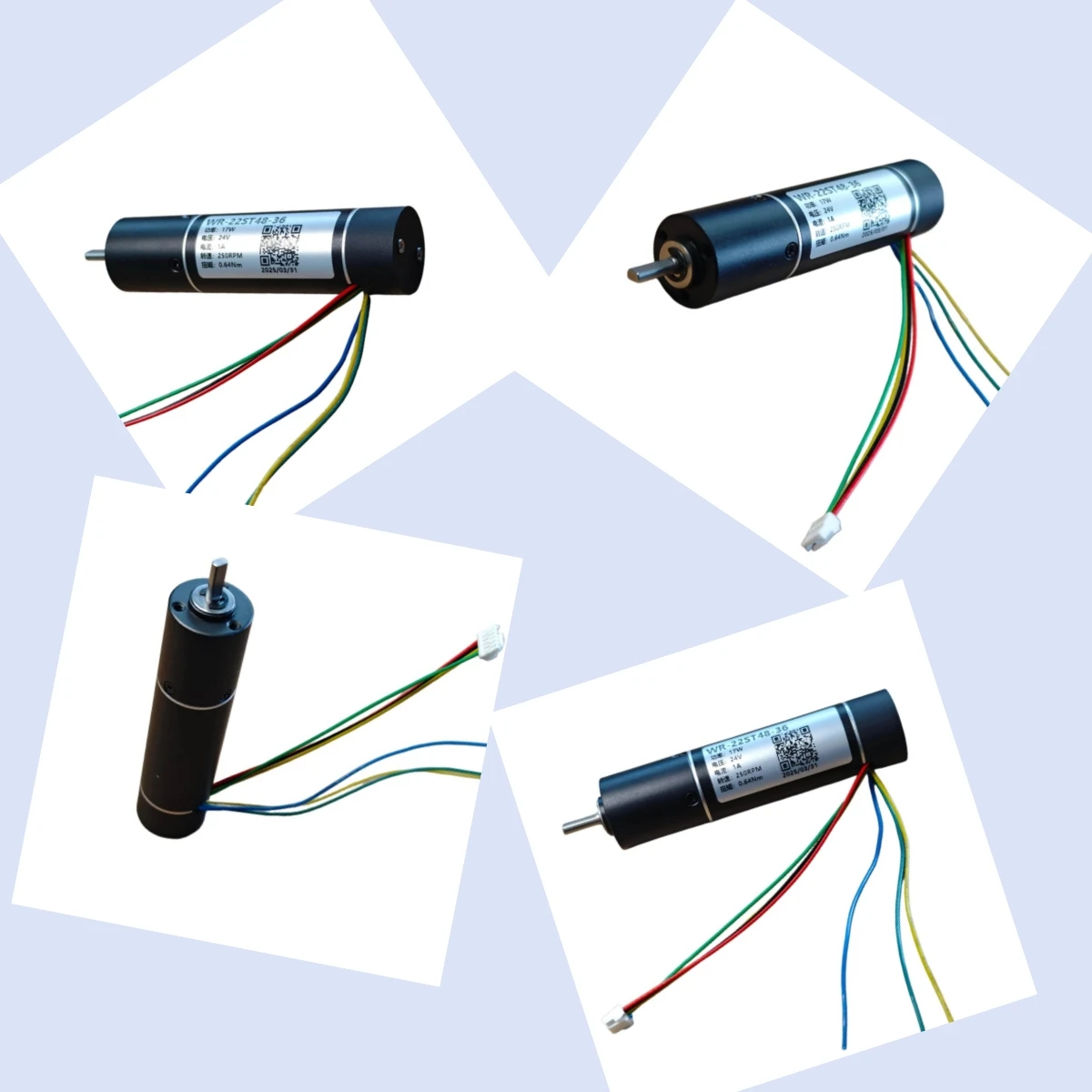 

WR22ST48-36 22mm Brushless Motor Coreless Gear Motor 24V 17W 250RPM 0.64Nm 16Bit Encoder Brushless Motor
