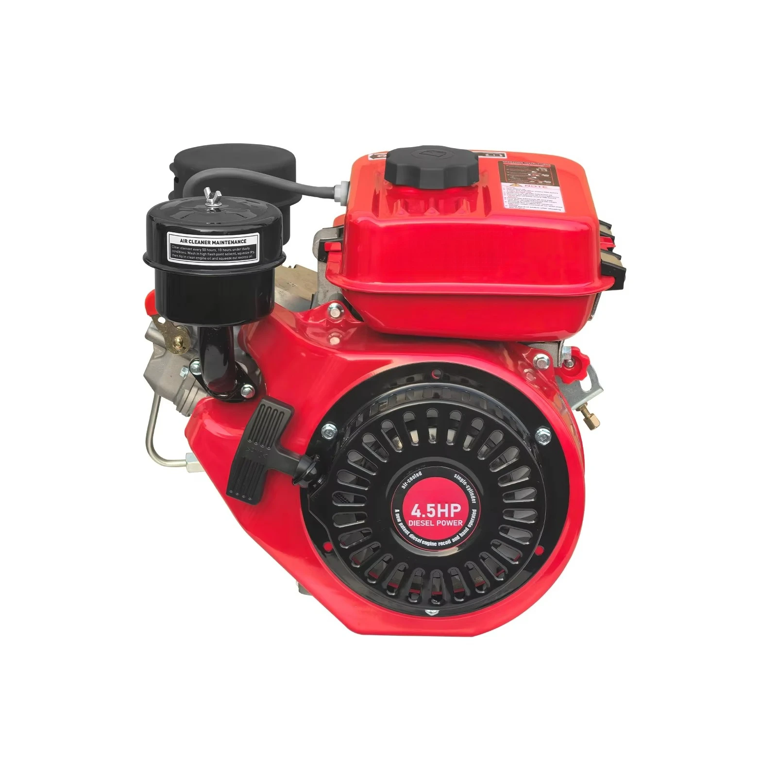 Fuel Saving 3000rpm 220cc 4.5HP Hand Start Diesel Motor for Pond Aerators and Fish Farm Equipment