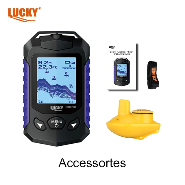 Lucky Fish Finder FL168-W 2.8inch Dot-Matrix Display With Wireless Sensor