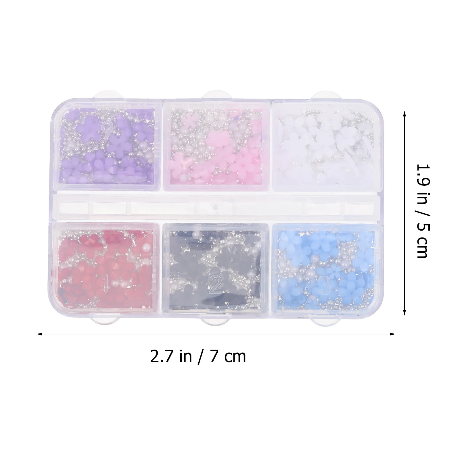 1箱3Dネイルフラワー 美しいネイルアートチャーム 電話ケース、バッグ、グリーティングカード、クラフトデザイン、ネイルジュエリー用品のデコレーションに