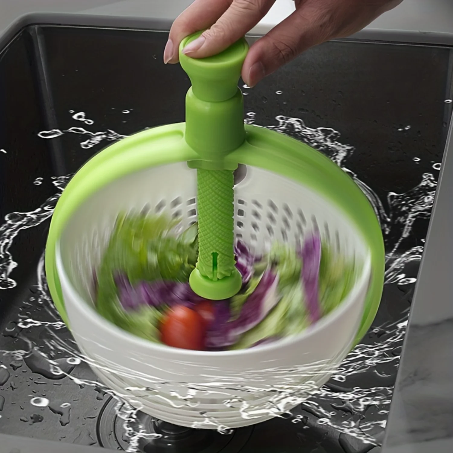 

Spinning Colander, Salad Spinner Spinning Colander, Vegetables Dryer, Salad Spinner, Fruits Basket, Vegetables Washer Dryer, Fru