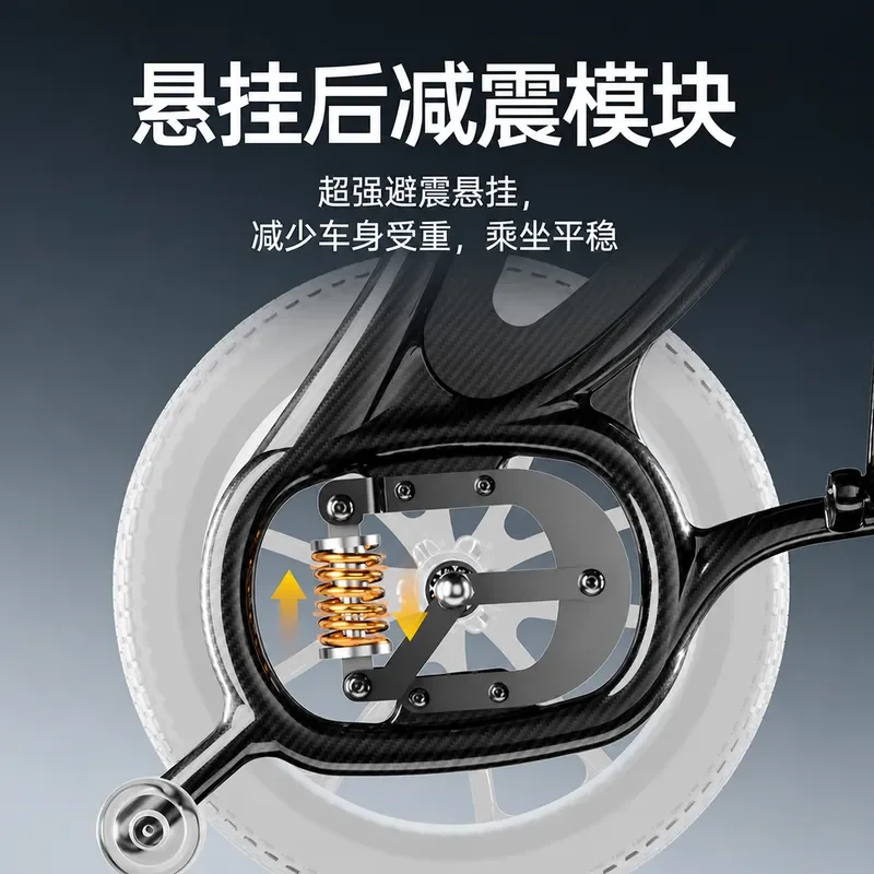 High End Carbon Fiber Wheelchair Folding Lightweight Portable for Elderly Paralyzed Disabled Push Scooter