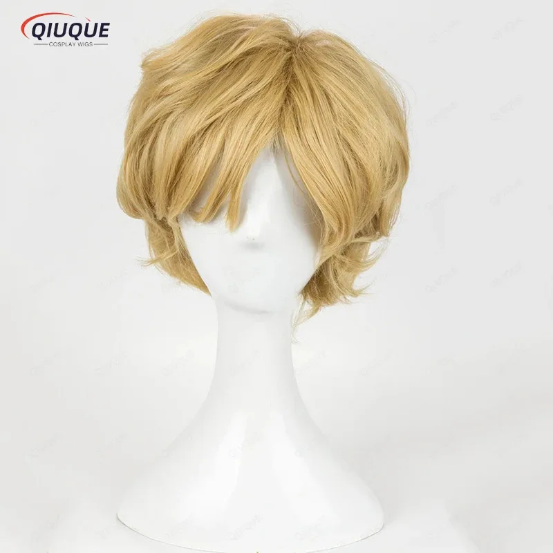 

didi 2025 2025 hhhHigh Quality Sailor Uranus Tenoh Haruka Cosplay Styled Short Blond Heat Resistant Synthetic Hair Wigs + Wig Ca