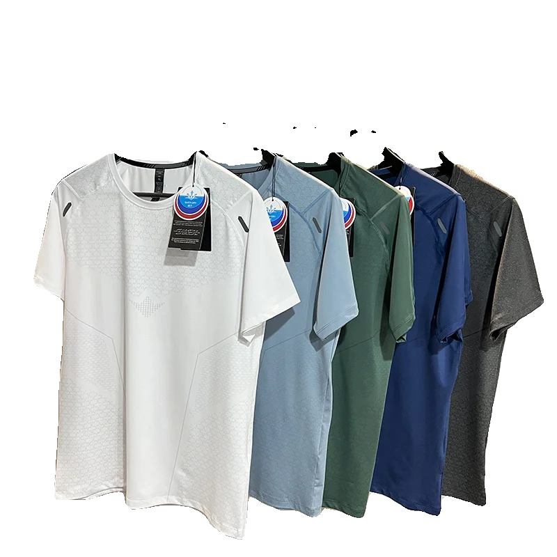 تي شيرت عاكس لمستوى التدريب الاحترافي Ba ثلاثي الأبعاد Qui Dry للجري وجيد التهوية ومطاطًا #5