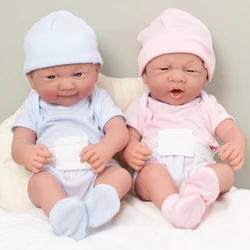 35CM 14inch Baby Dolls Cute Soft Silicone Baby Reborn Baby Doll Toys For Children Girls Gifts Lifelike Full Body Girl Dolls