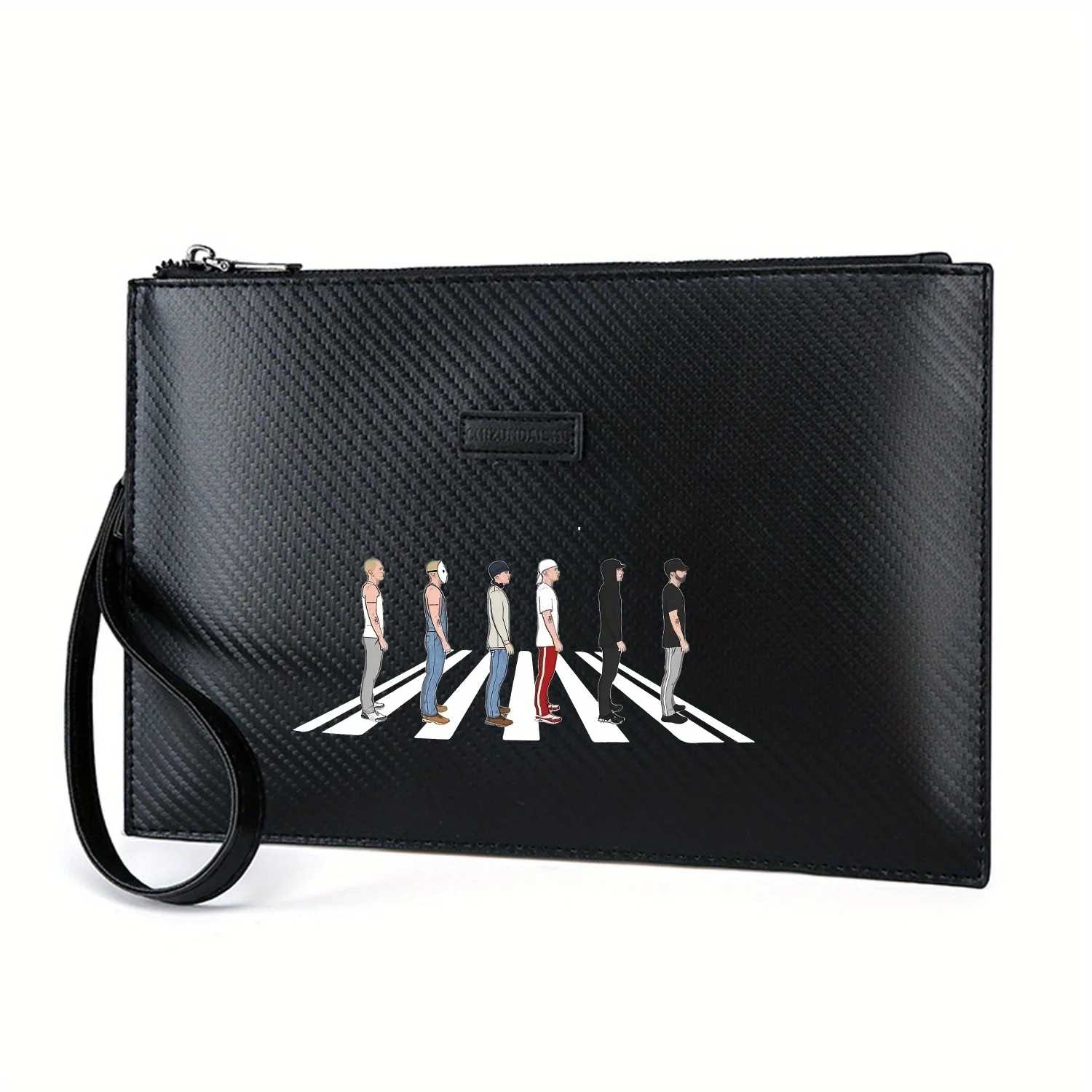 حقيبة يد رجالية للمشي عبر المشي، وضعية عرض جانبية أنيقة مطبوعة من البولي يوريثان، عصرية وعملية للحمل اليومي #1