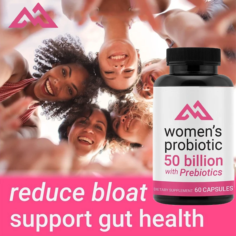 

50 billion colony units of female probiotics containing prebiotics - used for digestion and immunization in 60 capsules