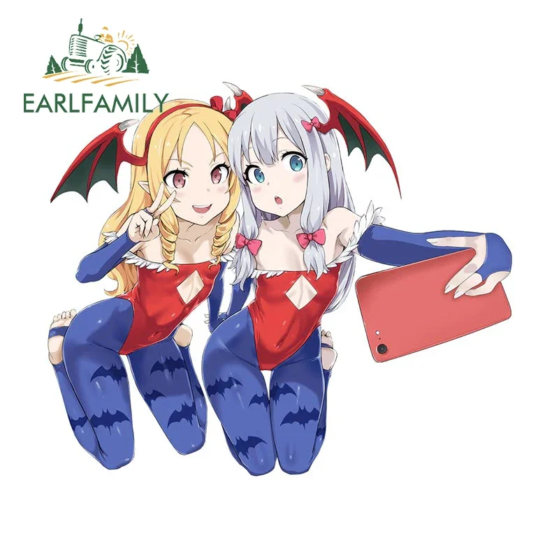 EARLFAMILY 13cm x 11cm para Manga Sensei Izumi Sagiri Yamada pegatinas de coche protector solar calcomanías de vinilo decoración creativa para maletero productos de coche