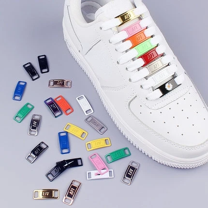 2pcs/pair Shoelace Buckle Metal Shoelaces AF1 Shoelaces Buckle Accessories Metal Lace Lock DIY Sneaker Kits Metal Lace Buckle image 6