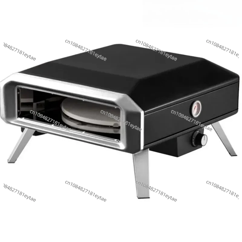 C-E Horno de pizza a gas para exteriores con rotación automática de 16 pulgadas modificado en masa y parrilla para barbacoa Buena calidad a buen precio para jardines