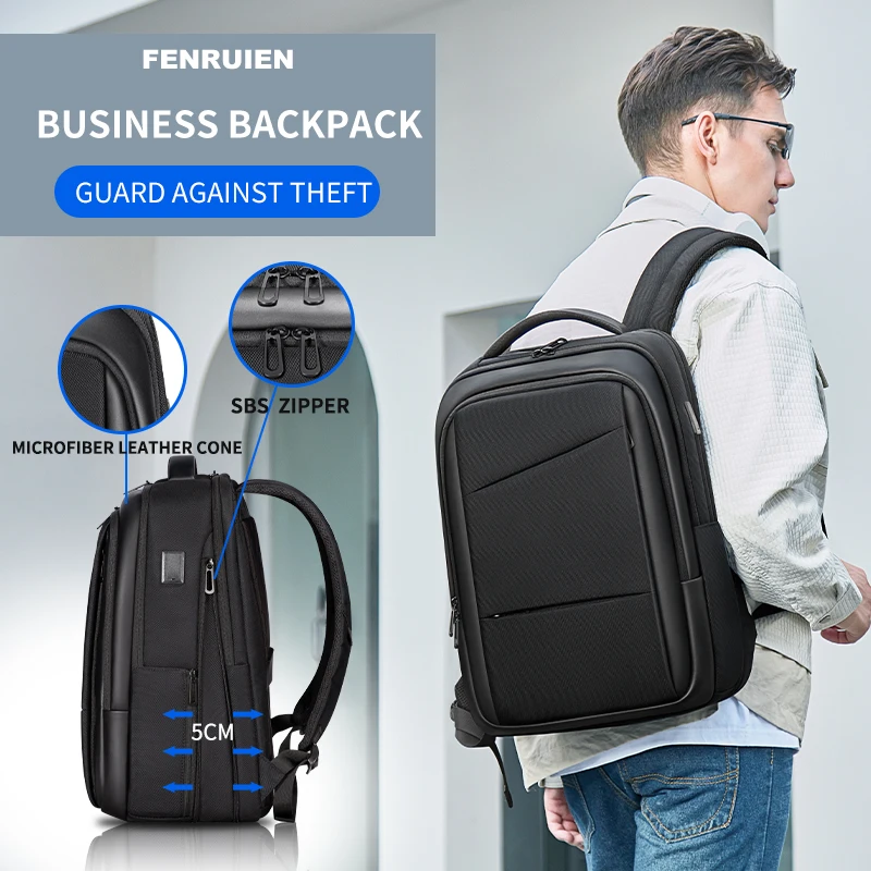 Fenruien New Multifunction Backpack  Men\'s Business Backpack High Quality Classic Travel Male Backpacks Fit 17.3 Inch Laptop