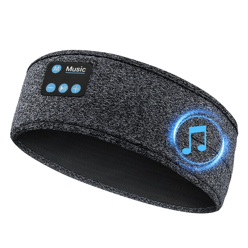Sports Bluetooth Music Headband Sweat Absorbing Quick Drying Removable Washable Binaural Speaker Headscarf