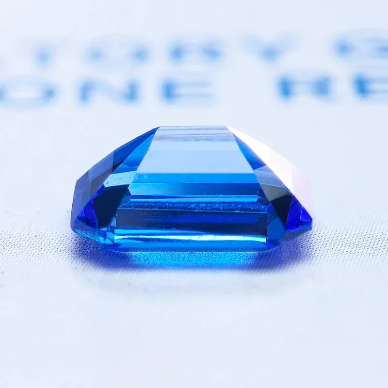 Cobalt Spinel Emerald Cut Charms Gemstones Extremely Shiny Quality DIY Ring Necklace Earrings Main Materials Certificate