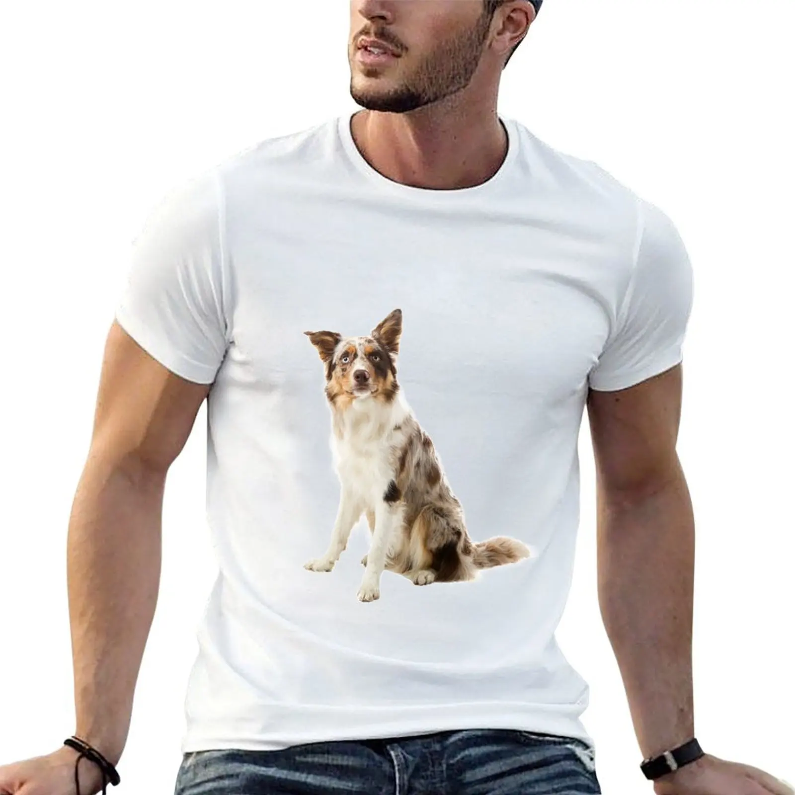 Border collie Indie T-Shirt quick drying anime tshirt mens graphic t-shirts hip hop