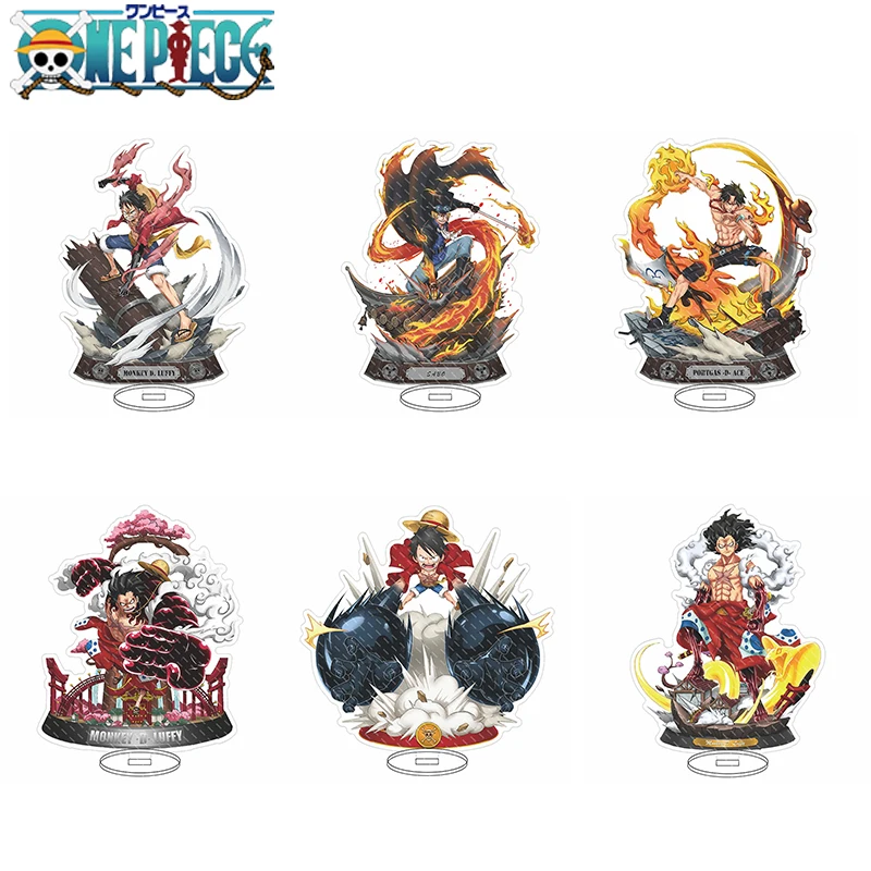 

One Piece Anime Figure Acrylic Stand Model Toy 16cm Monkey·D·Luffy ACE Sabo Anime Collection DIY Action Figures Toys