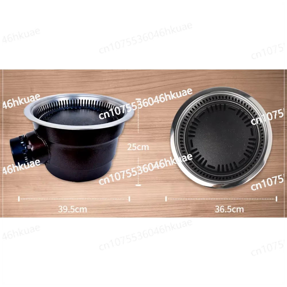 Smokeless Electric Grill, Korean Embedded Built-in Electric Grill for Dining Table