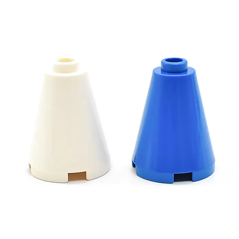 10 pçs 14918 63417 cone 2x2x2 blocos de construção kit 3942 pinos abertos tijolos partícula quebra-cabeça montar brinquedos crianças aniversário presente do miúdo