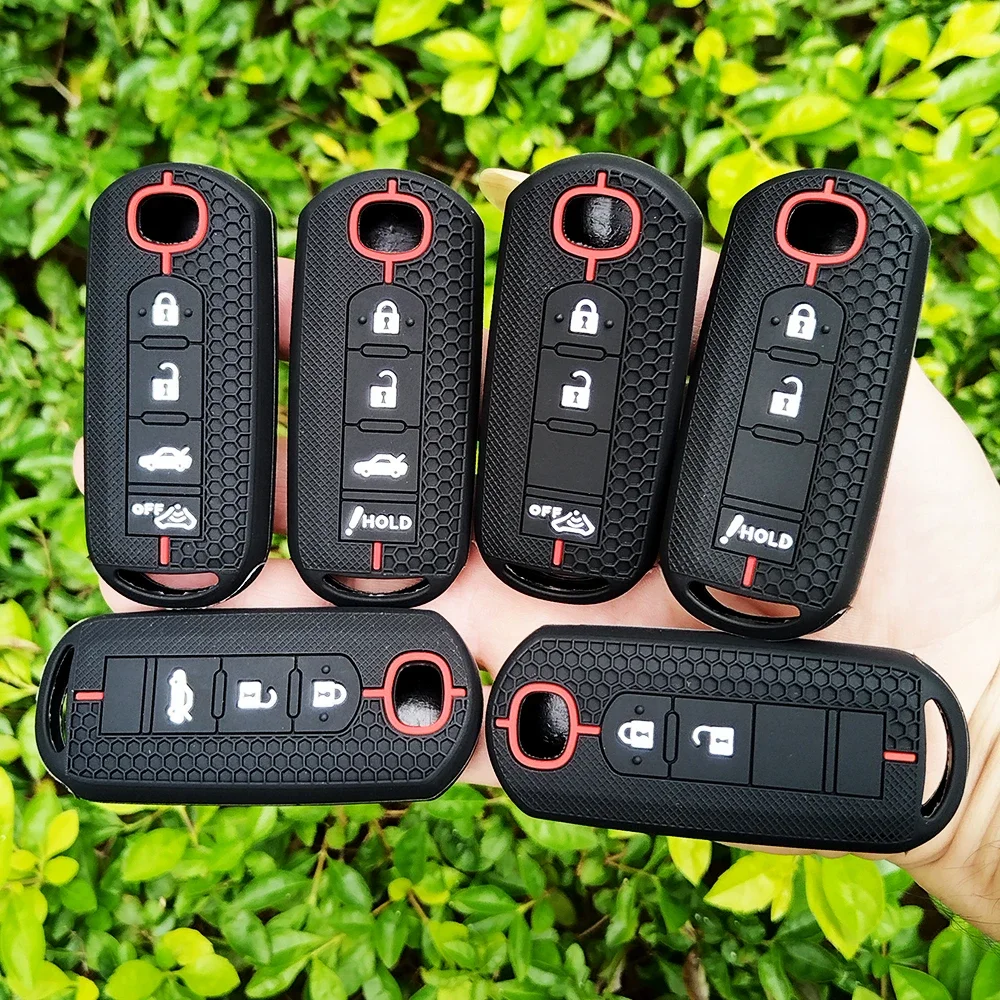 Silicone Remote Key Cover Case for MAZDA CX-5 CX-3 2 3 5 6 CX-7 CX-9 Demio Speed Miata MX5 Case 2 3 4 Button 2018 2019 2020 2021