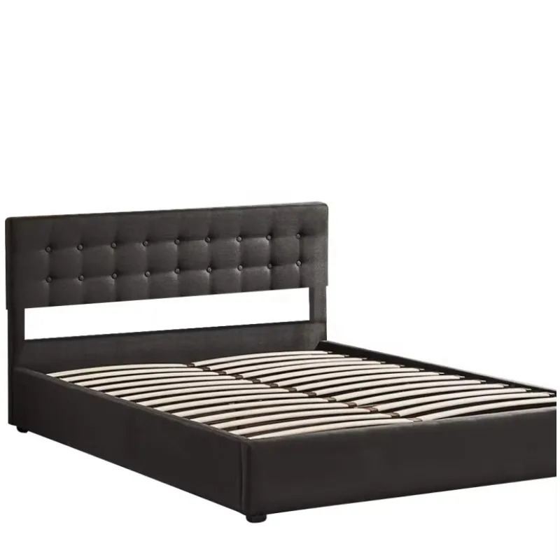 ^Modern Queen King Size Velvet - Gas Lift Storage Bed Hydraulic ulasan dan harga