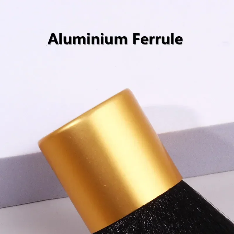 Outil de beauté de pinceau de maquillage-1 pièces fond de teint, Blush, correcteur, Contour, point culminant, pinceau de joue pour mélanger, dessus rond coudé