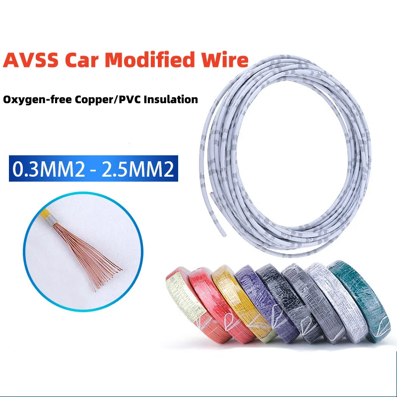 

5/10/20m 14 16 18 20 22AWG AVSS Car Modified Wire Speaker Audio Cable OFC Oxygen-free Pure Copper Twisted Pair Power Cord Line