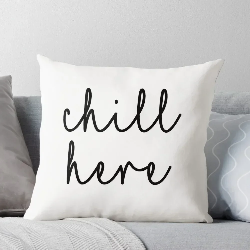 

Chill Here Throw Pillow home decor items covers for pillows Cushions Cover Rectangular Cushion Cover pillow