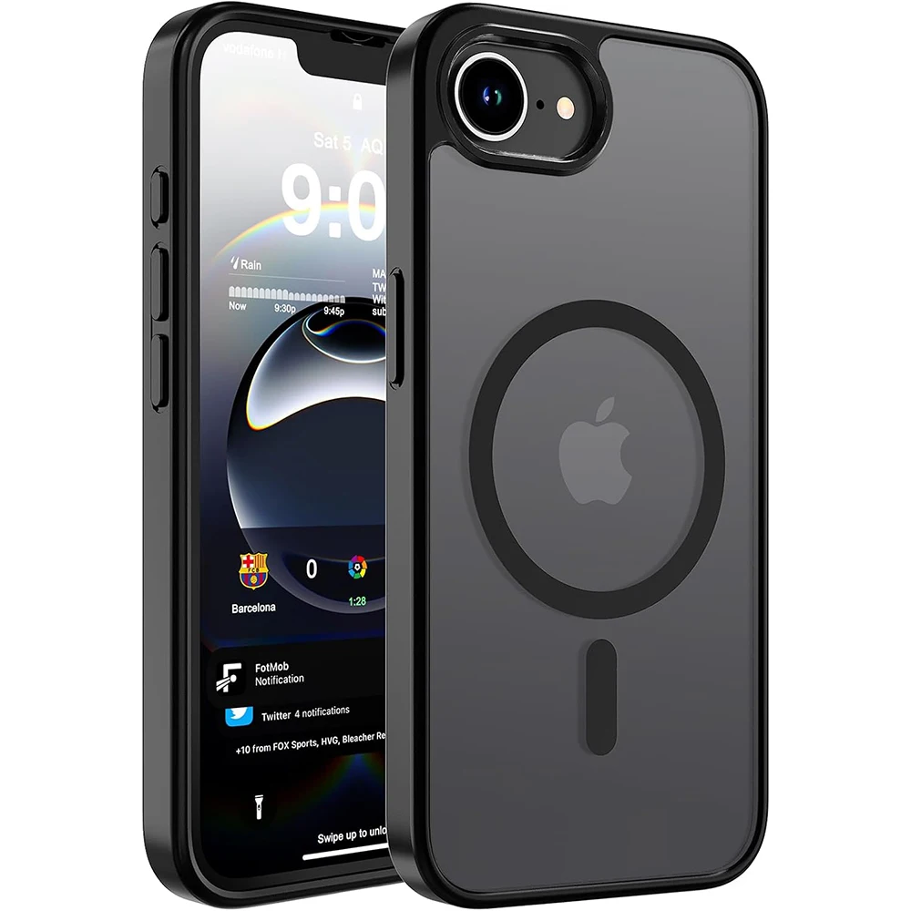 Funda Magnética Mate para Magsafe iPhone 17E 16E 17 Air 16 Pro Max 15 Plus 13 Mini 12 11 SE 2022 2020 8 17Pro, Cubierta para Teléfono MagSafe