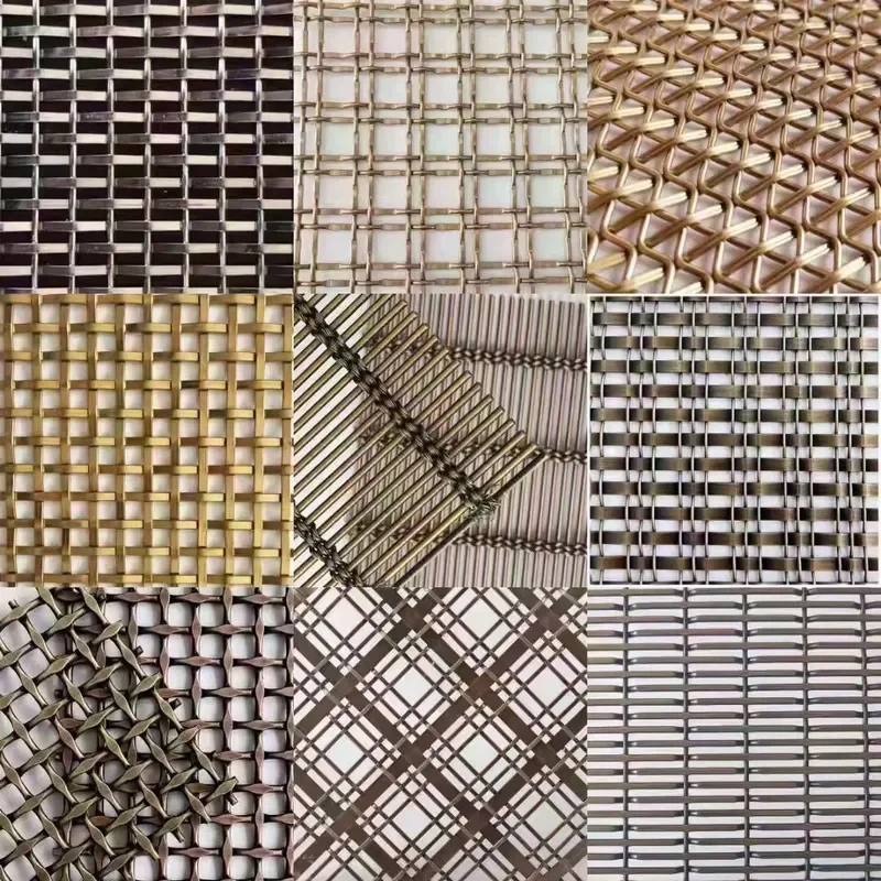 Architectural Designer 3D Curtain Sheet Metal Woven Partition Wall Stainless Steel Decorative Mesh Panels