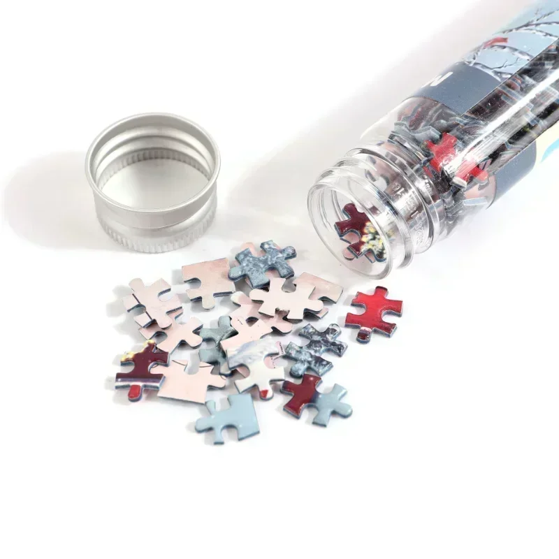 150 Pieces Mini Test Tube Puzzle Oil Painting Jigsaw Decompress Educational Toy for Adult Children Creative Puzzle Game Gift