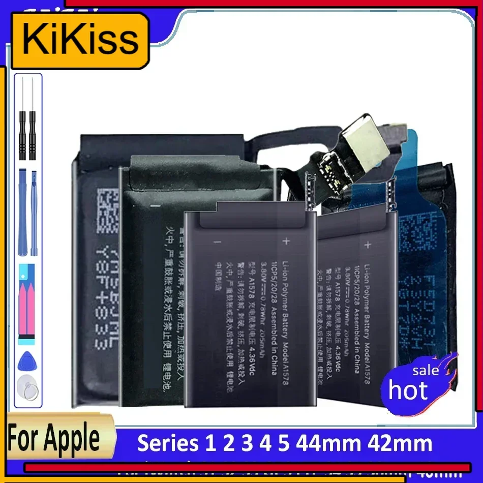 Battery For Apple Watch Series 1 2 3 4 5 44mm 42mm for iWatch S1 S2 S3 GPS LTE S4 S5 38mm 40mm Batterij