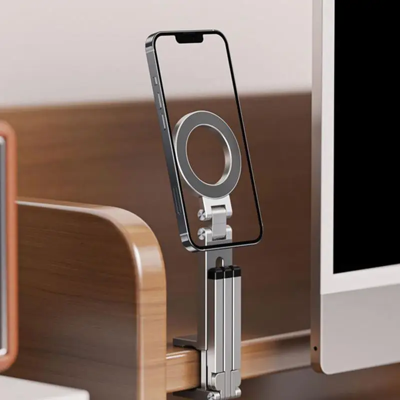 

Magnet Tripod Foldable Cell Phone Tripod Mount Handle Folding Portable Rotating Holder Clip For Cellphone Smartphone Home Gym