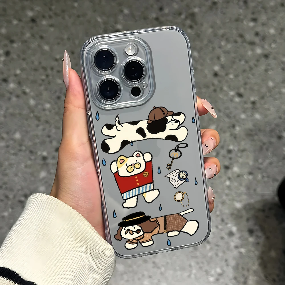 Retro-Detektiv-Silikon-Handyhülle für iPhone 17 16 15 14 13 12 11 Pro Xs Max Air Mini 7 8 6 6S Plus SE 2020 2022 Cover