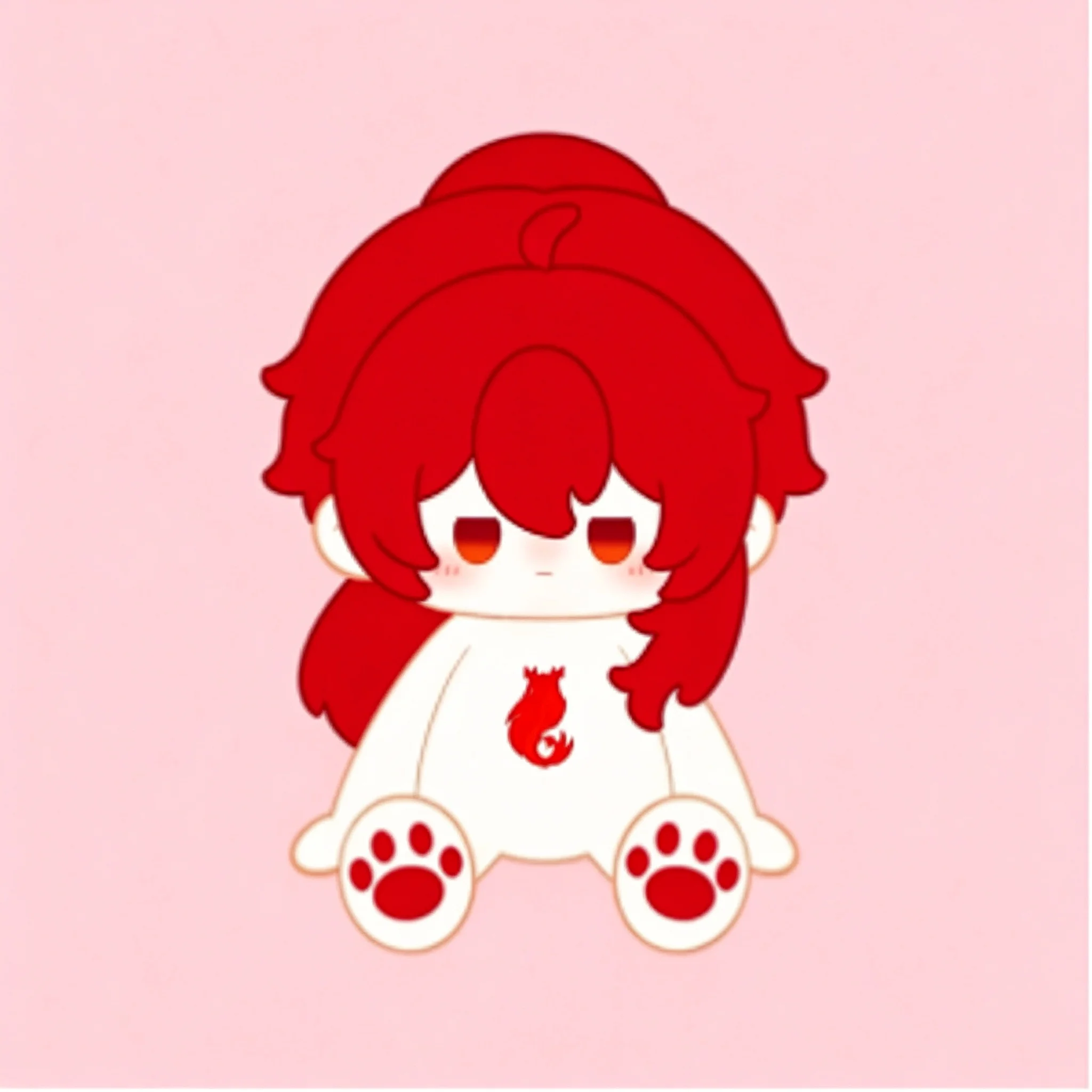 Juego  Anime Genshin Impact  40CM, bonito Diluc, Cosplay, postura sentada, muñeco  peluche suave, vestido corporal, almoha