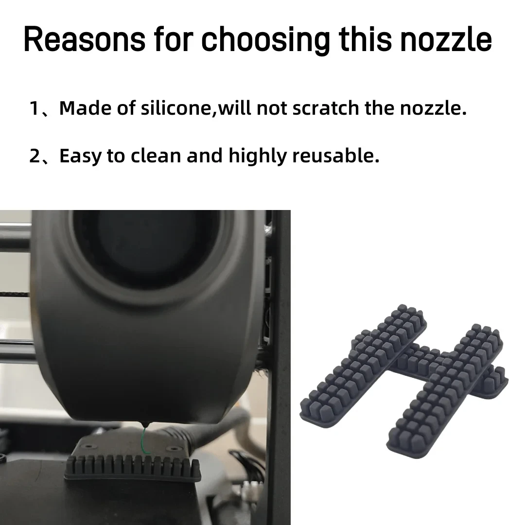 For Creality K1 K1C K1 MAX Nozzle Wiper Silicone Brush 3D Printer Nozzle Cleaner Tool for Bambu Lab A1 Wiper Silicone Brush - view 6