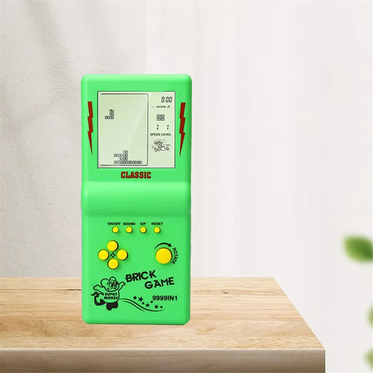 A45U Nostalgic Pocket Game Classic Retro Handheld Game Players for Console Children'S Machine Kids Puzzle Toys Green