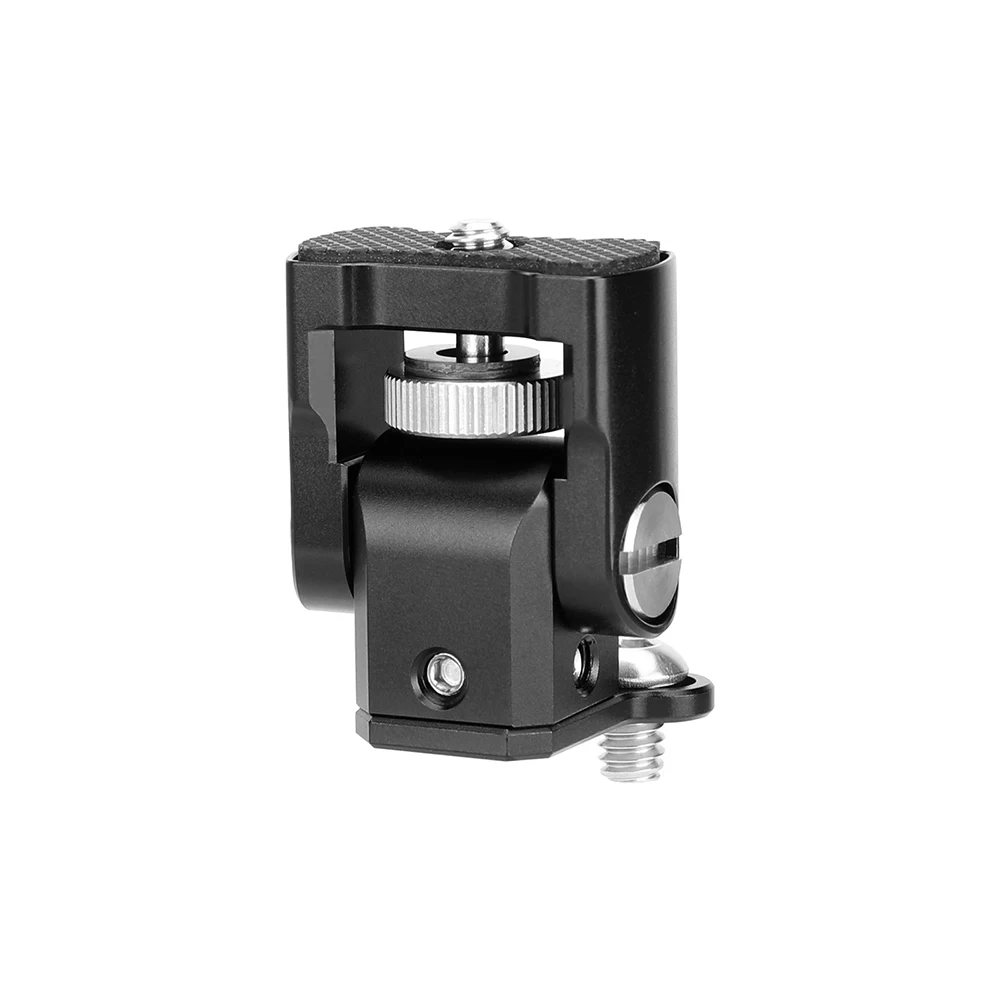 CAMVATE 180 ° دعامة حامل مراقبة مائلة مع 1/4 "جبل الإبهام ولوحة مطاطية لشاشات مختلفة مع ثقب موضوع 1/4"