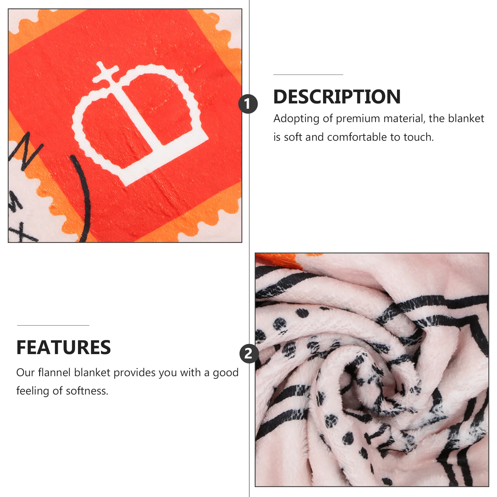 

1Pcs Letter Pattern Warm Flannel Blanket Breathable Comfortable Lightweight Decorative Bedding Sofa Movie Theater Park