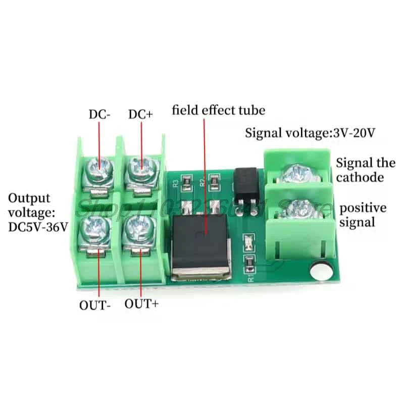 DC 5V-36V Electronic Pulse Trigger Switch Control Panel MOS FET Field Effect Module Driver for LED Motor Pump