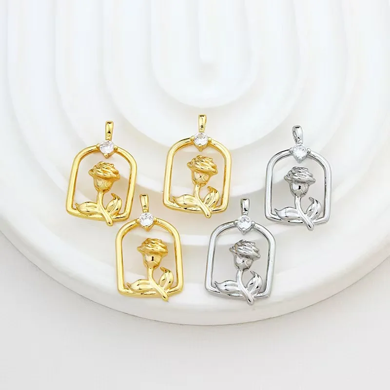 قلادة سبيكة جديدة 10 قطعة/دفعة 15*20 مللي متر DIY مناسبة للقلائد والحقائب وأبازيم الأحذية والحرف اليدوية