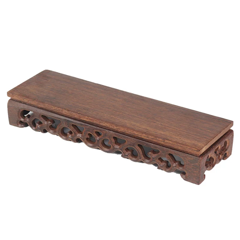 ABDJ-목재 베이스 미니어처 피규어 꽃병 진열대 받침대 스탠딩 커피/티 세트 꽃꽂이 화분 받침대 분재 홀더