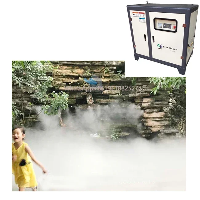 Artificial fog landscape water fog equipment landscape garden high pressure spraying system intelligent frequency spraying