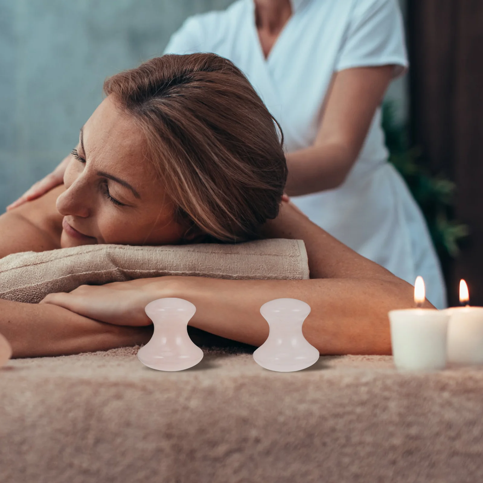 

2 шт. массажная палочка в форме гриба, инструменты для спа-салона для тела, скребковые пластины, поднос для доски, человек