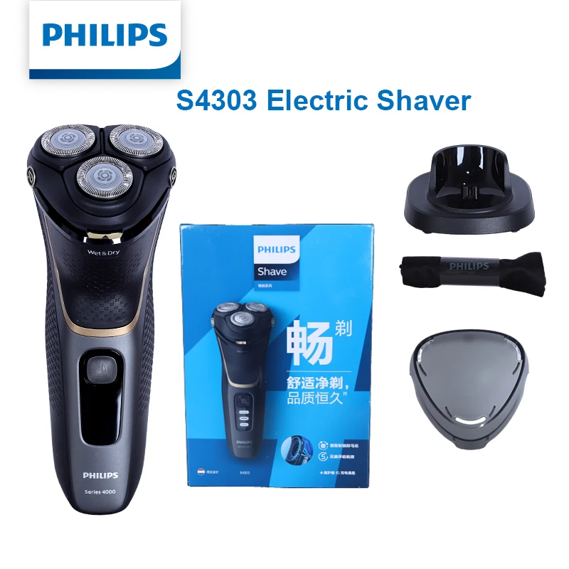 Philips Electric Shaver 4000 Series 5 Directions Floating Heads Wet and Dry