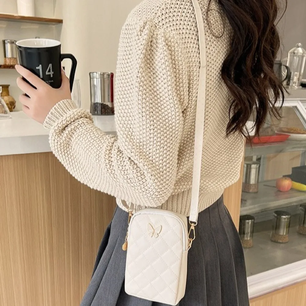 

Fashion Mini PU Leather Crossbody Bag Handbag Phone Bag Women's Shoulder Bag Coin Pouch Wallet Butterfly Phone Bag Women