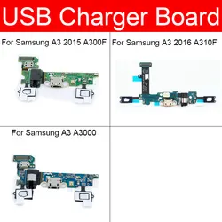 Charging USB Jack Port Board Flex Cable For Samsung Galaxy A3 2015 2016 A310F A300F A3000 USB Charger Dock Connector Board