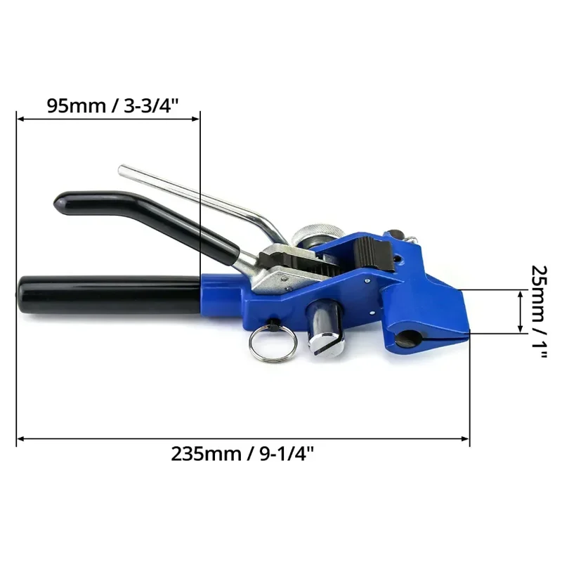 Stainless Steel Cable Tie Gun Banding Tools Strapping Gear Tension Bander Tensioner for Stainless Steel Band Strap Belt