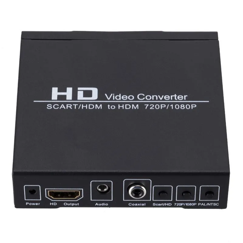 SCART to HDMI-compatible Video Adapter Converter HD Video Converter for HDTV Sky Box STB Plug for HD TV DVD PC Laptop